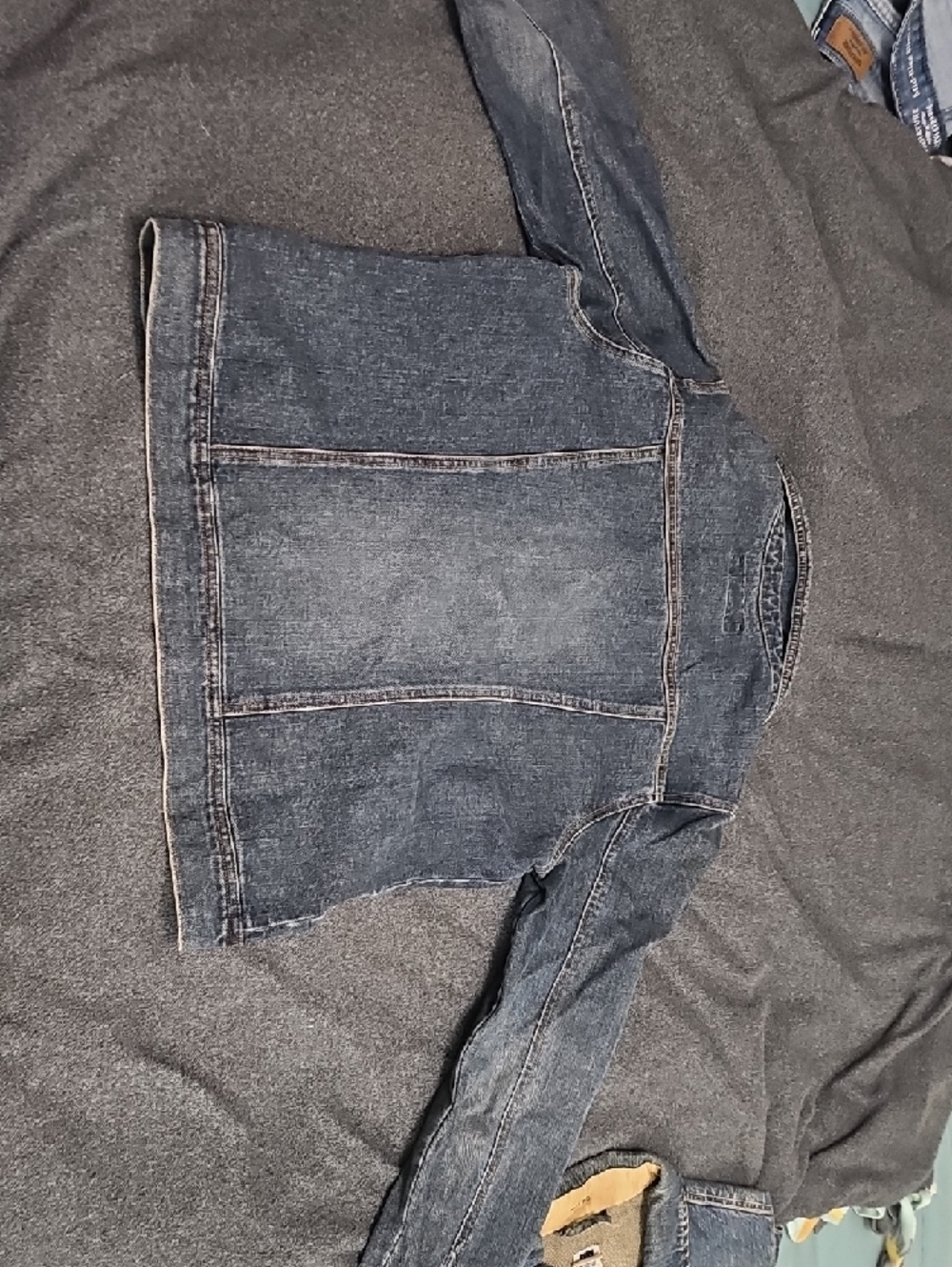 Old Navy Dark Blue Kids Denim Jacket - Picture 7 of 10